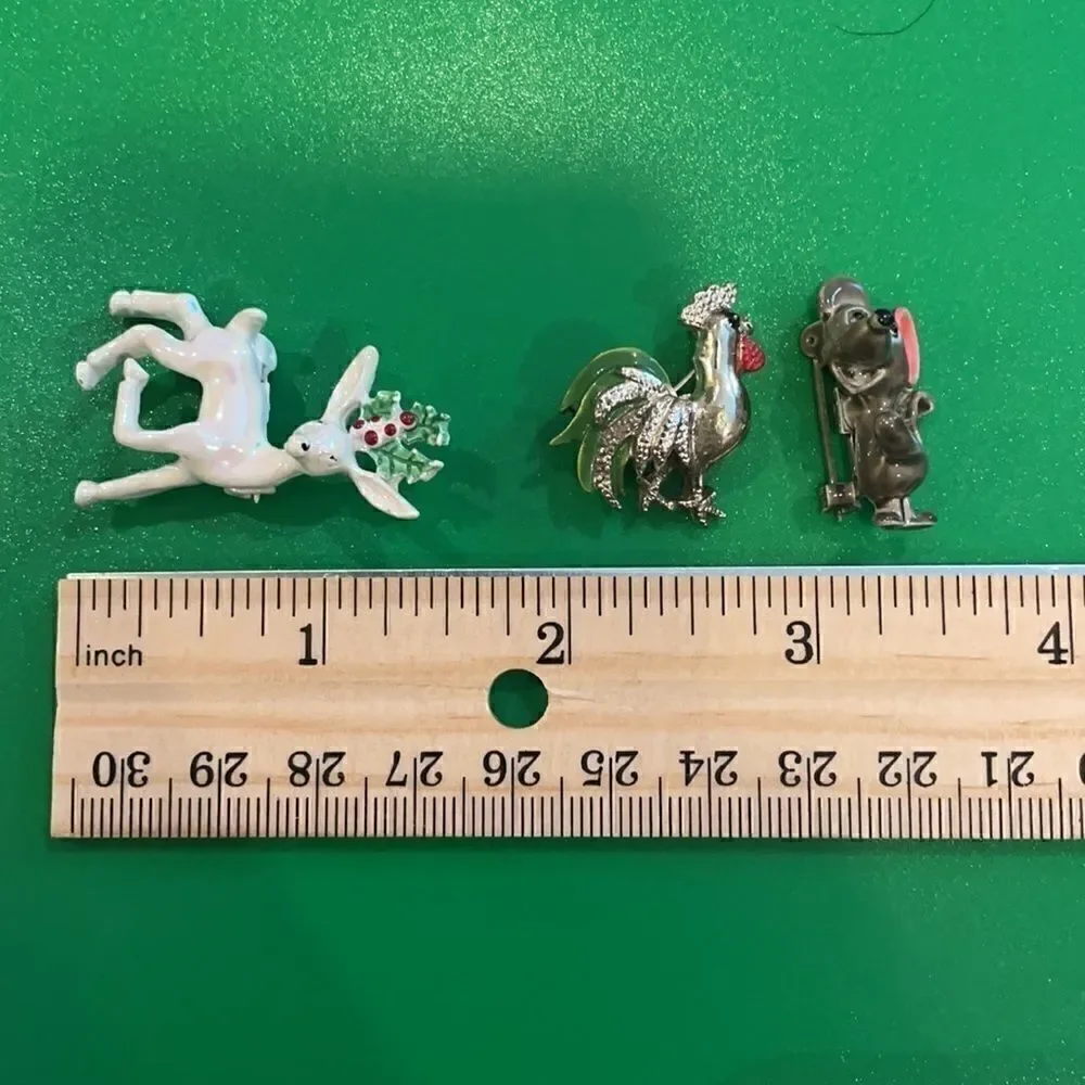 7 Vintage Signed Gerry’s Animal Pins/Brooches